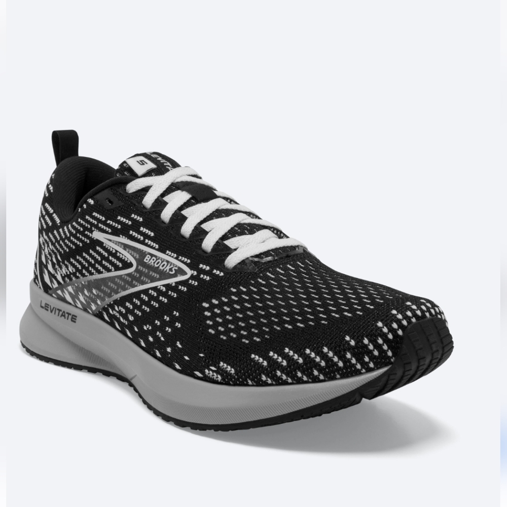 Brooks Women's Black and White Levitate Sneakers